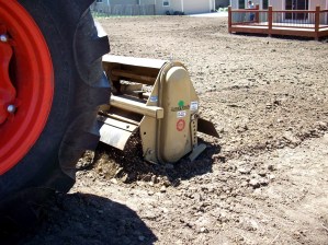 Tiller_cultivating_kansas_soil_for_seeding Professional soil cultivation for Seeding in Manhattan Kansas